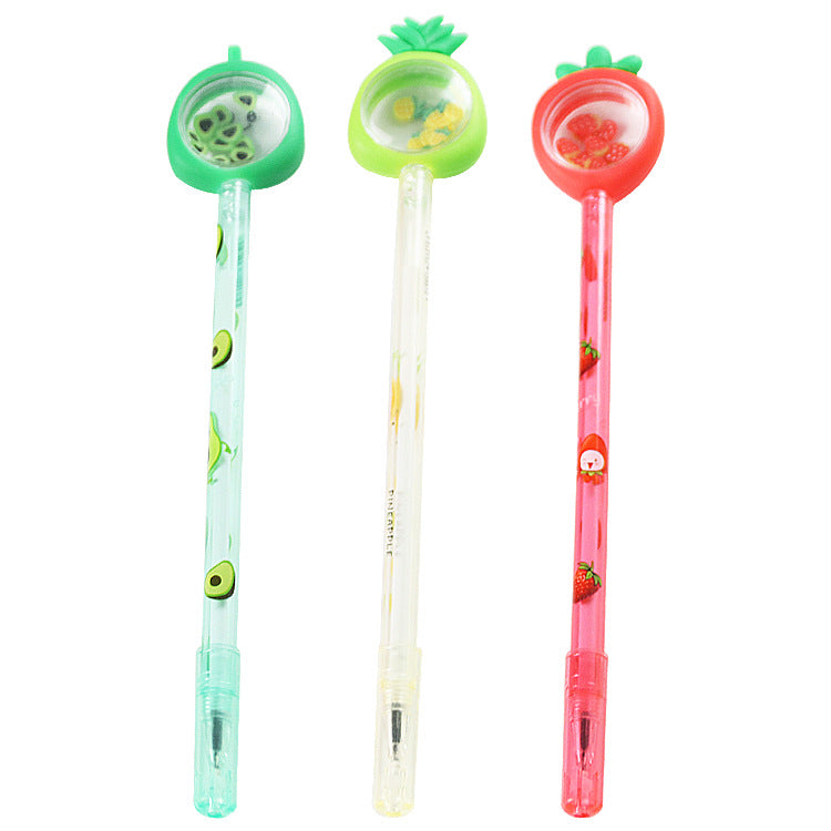 Lápiz de gel de zanahoria de frutas de plástico de plástico al por mayor